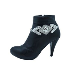 Special Women Silver Boot Metal Chain Anklet Bracelet Shoe Charm Geometric Arrow